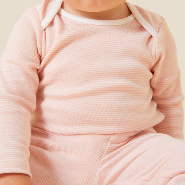 The Bamboo Legging - Blush Stripe The Bamboo Legging - Blush Stripe