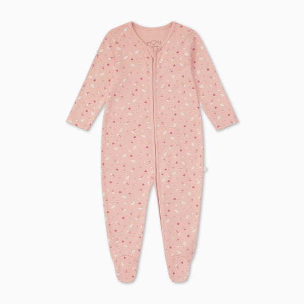 Floral Clever Zip Sleepsuit Baby Onesies MORI