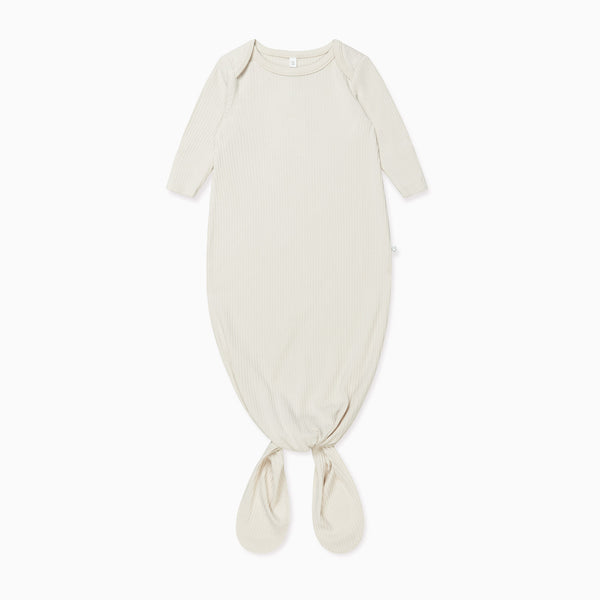 Ribbed Knotted Newborn Baby Gown Newborn Baby Outfit MORI