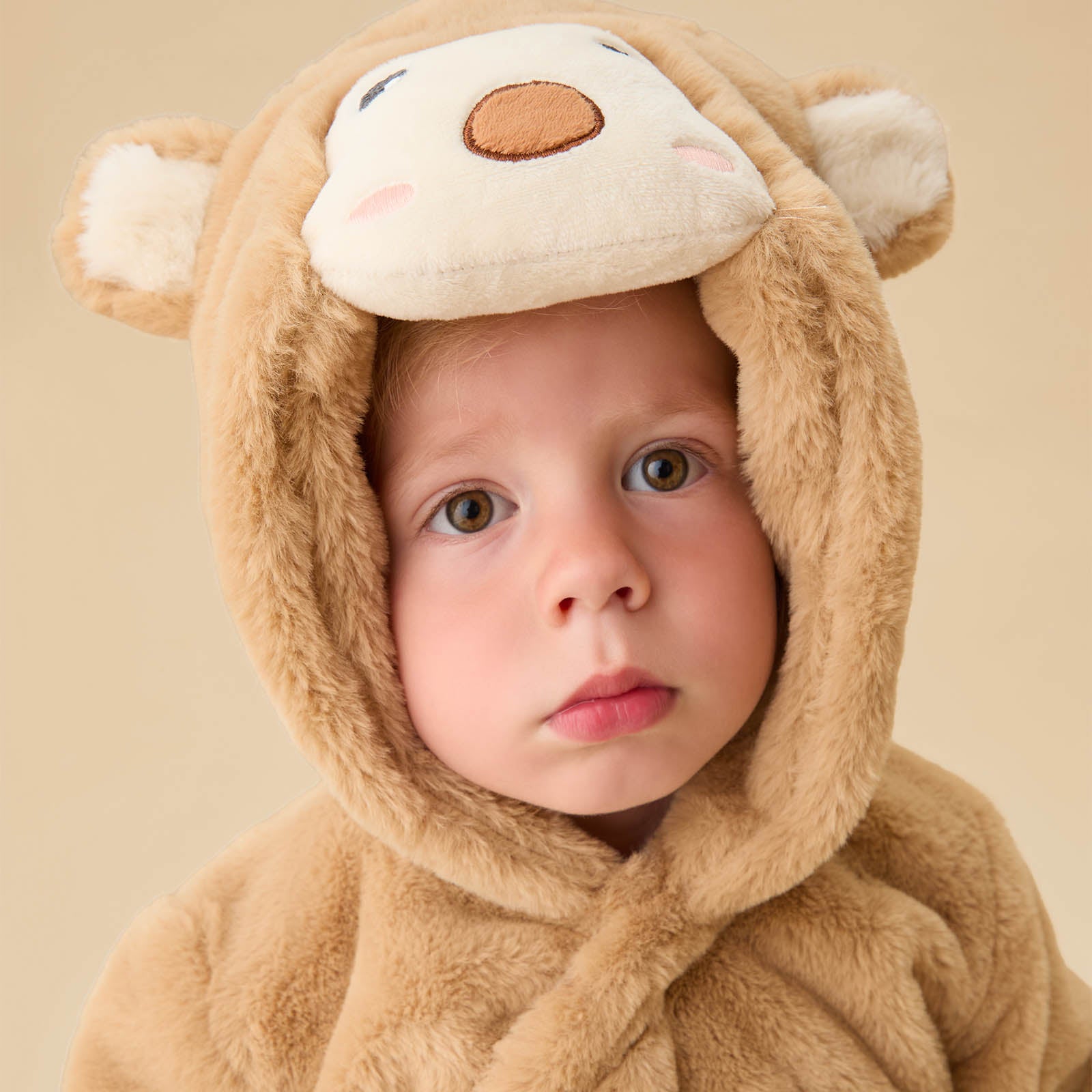 Monkey Faux Fur Pramsuit
