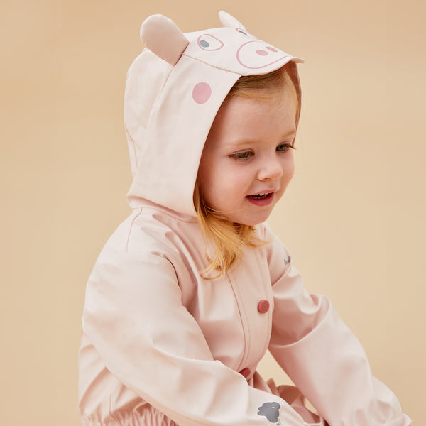 Peppa Pig Recycled Waterproof Puddlesuit Pink 12 18 M