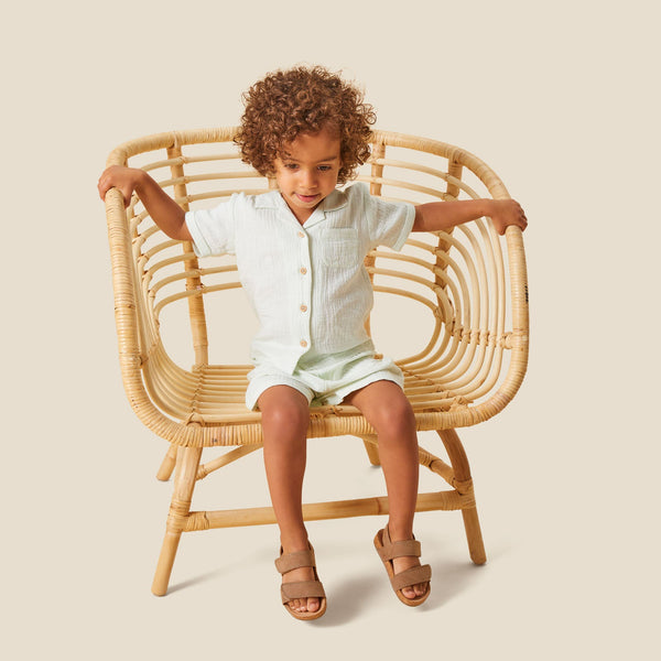 Muslin Shirt & Shorts Outfit | Summer Baby Clothes | MORI UK