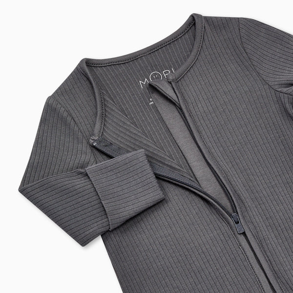 Panda Ribbed Clever Zip Sleepsuit Baby Onesies MORI