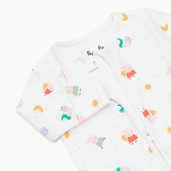 Peppa Pig Clever Zip Sleepsuit Baby Zip Onesie MORI