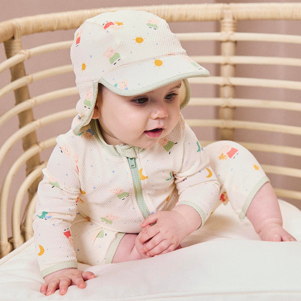 Peppa Pig Sunsafe Swimsuit Hat Baby Swimwear MORI