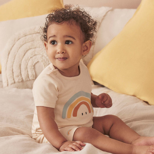 Summer Pears Zip Organic Sleepsuit