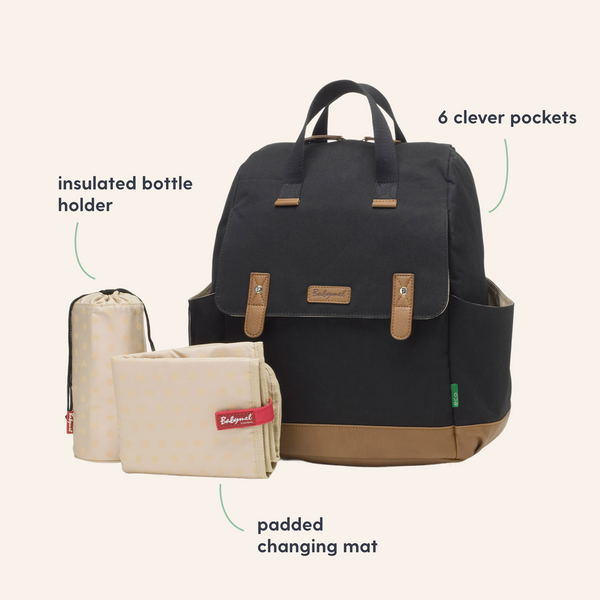 babymel robyn backpack black leather Babymel Robyn Eco Convertible Backpack