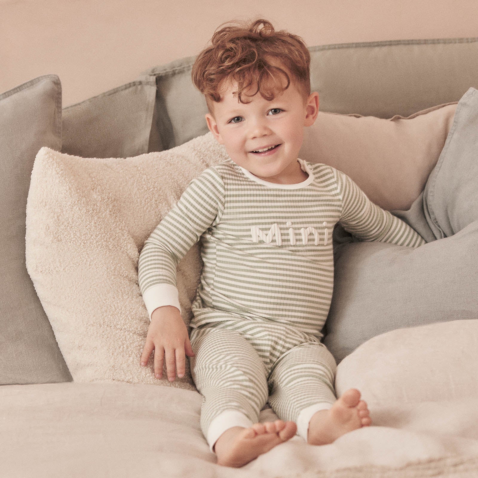 Mini Striped Ribbed Pyjamas