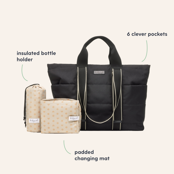 Babymel Sammi Eco Convertible Backpack - Black UK