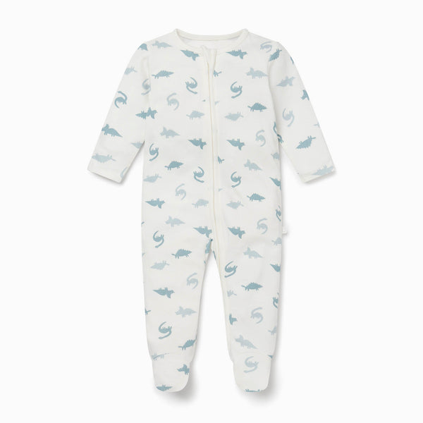 Dino Clever Zip Sleepsuit Dinosaur Onesie Baby Grow MORI