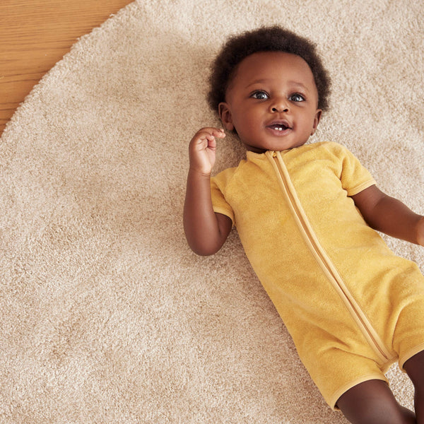 Mustard romper 2024 baby girl