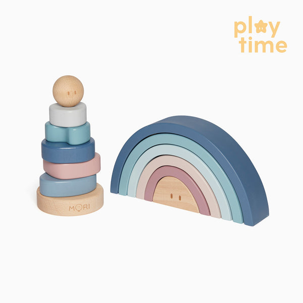 Wooden Baby Toys Gift Set MORI