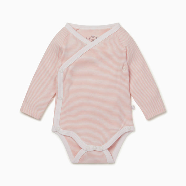 Long-Sleeve Kimono Bodysuit Baby Bodysuits MORI UK