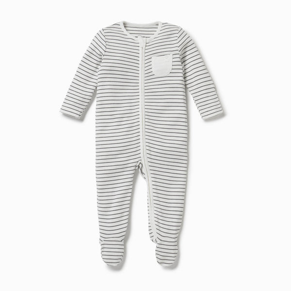 Personalised Clever Zip Up Sleepsuit Baby Sleepsuits MORI