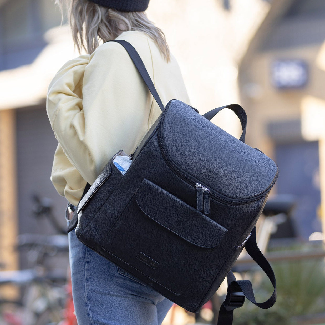 Babymel Lennox Vegan Leather Convertible Changing Backpack