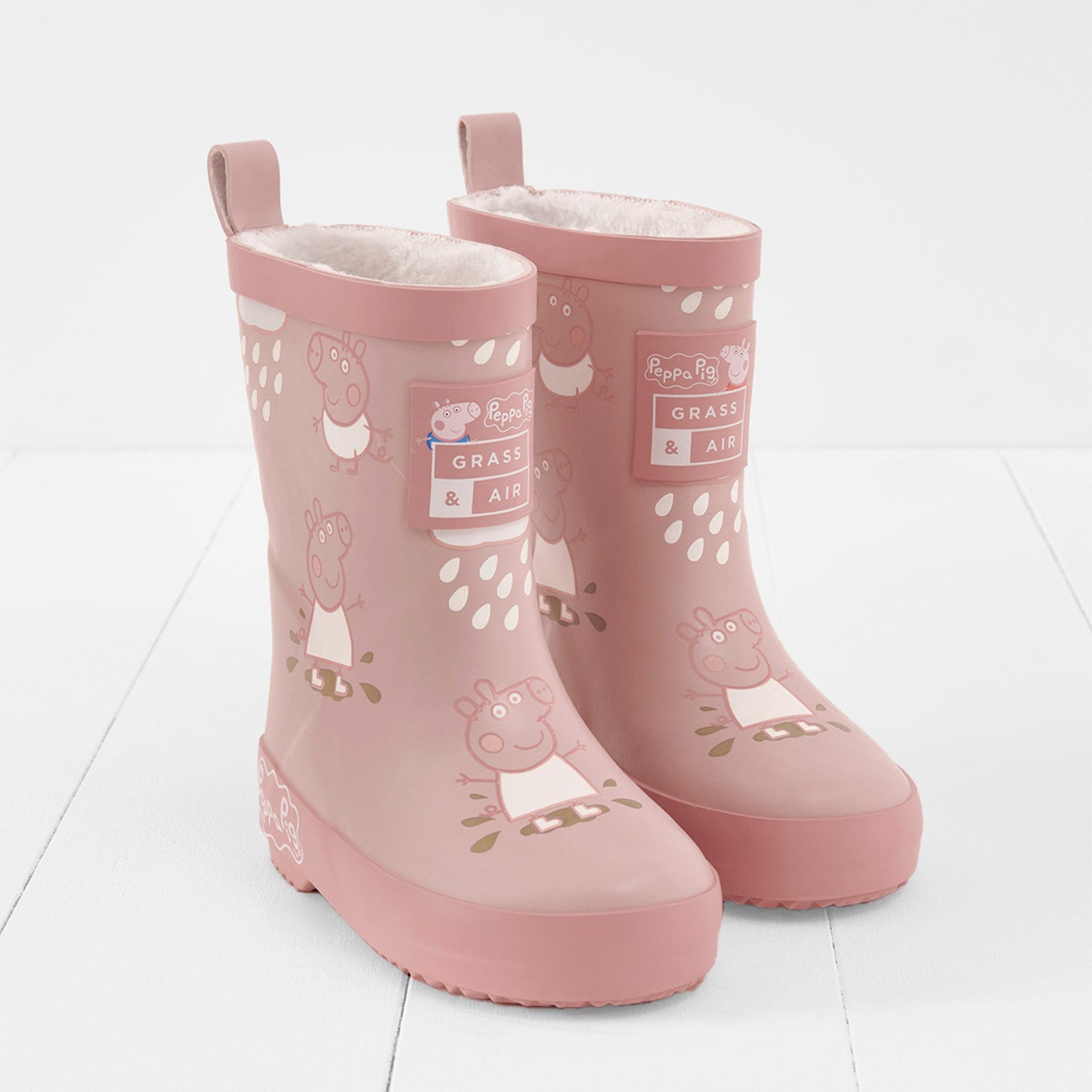 Grass Air x Peppa Pig Colour-Changing Wellies Baby Shoes MORI UK