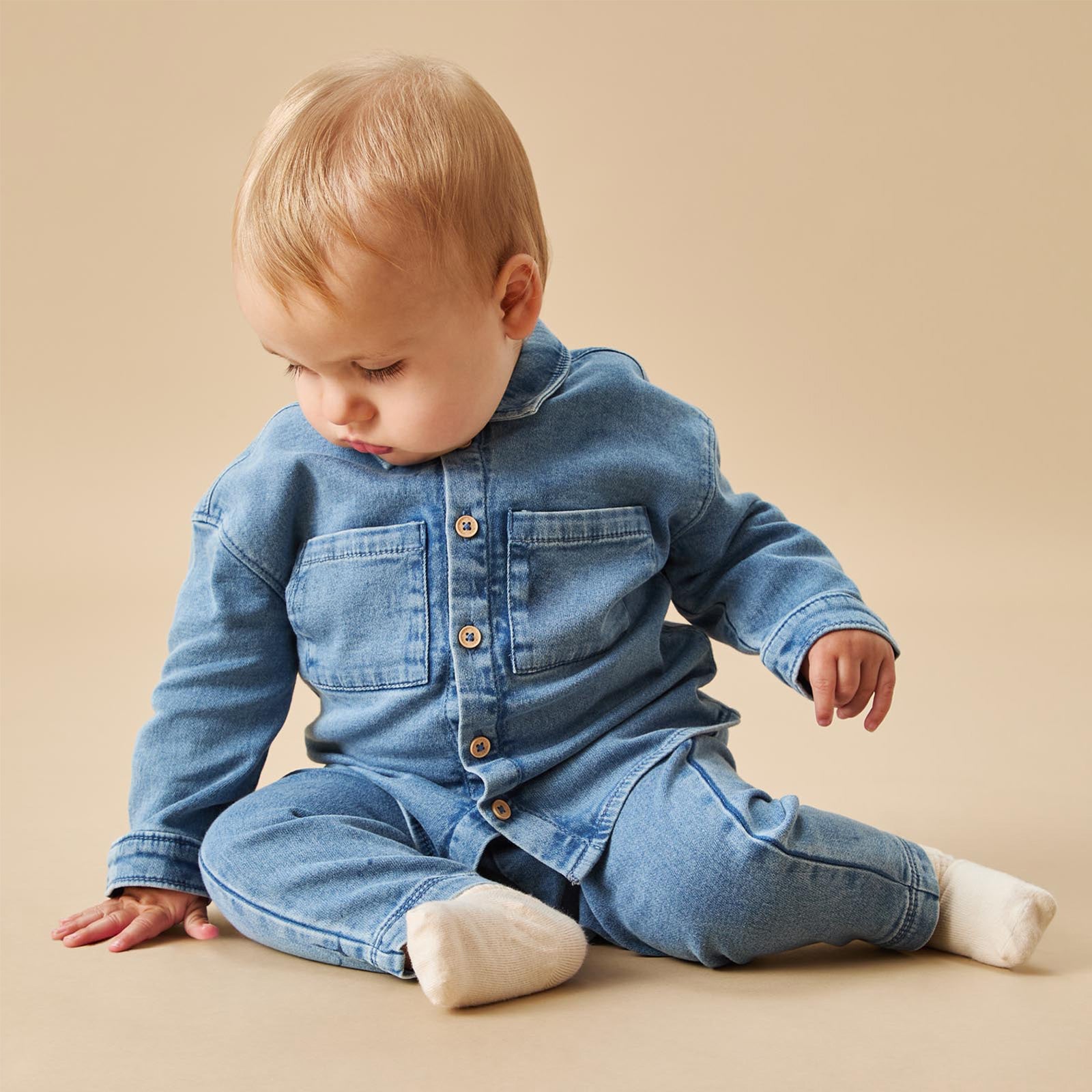 Baby Denim Trousers | Baby Day Outfits | MORI UK