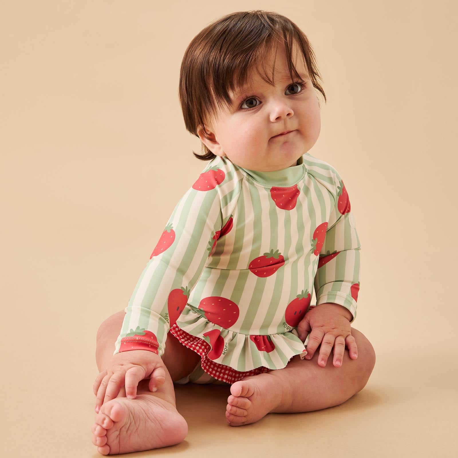 MORI Strawberry Frilled Sunsafe Swimsuit