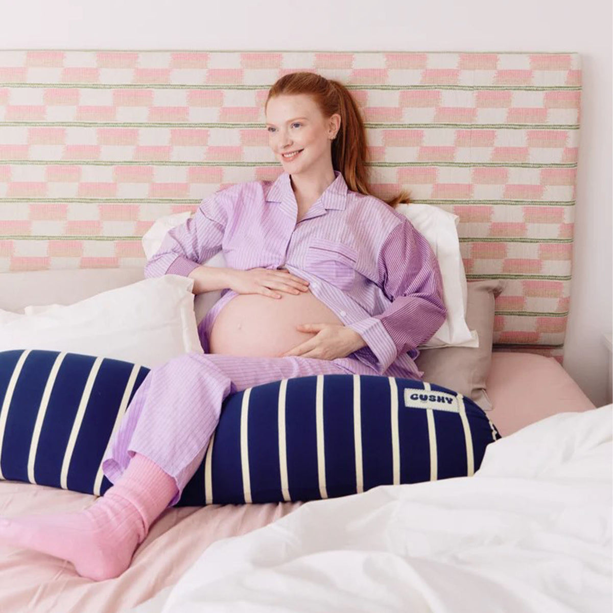 Cushy Puff Pregnancy Pillow - Midnight Moon