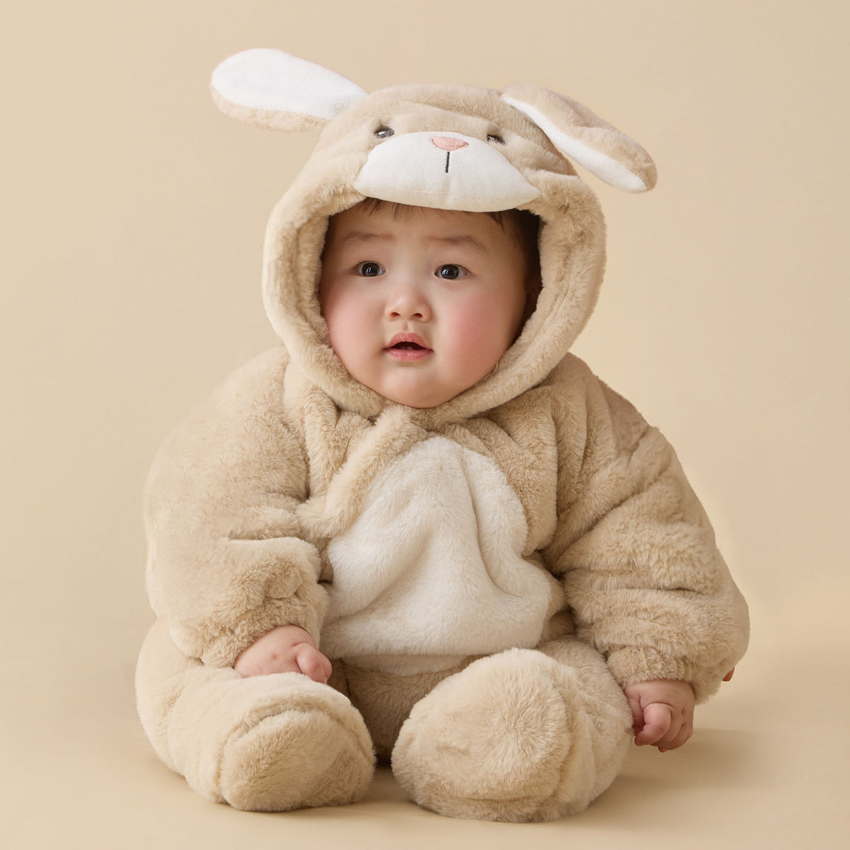 Bunny Faux Fur Pramsuit