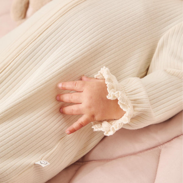 Ribbed Clever Zip Sleepsuit | Baby Sleepwear | MORI UK