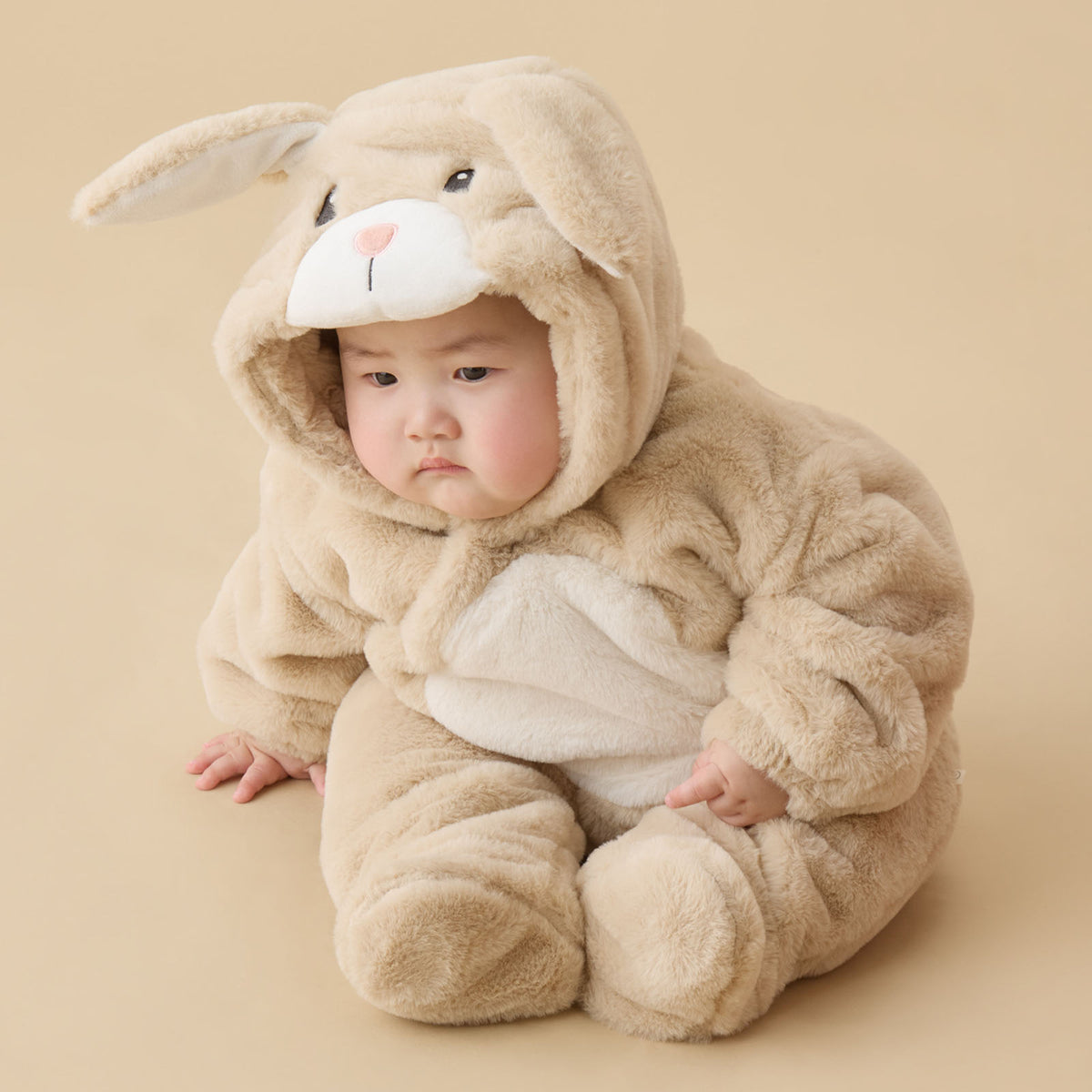 Bunny Faux Fur Pramsuit