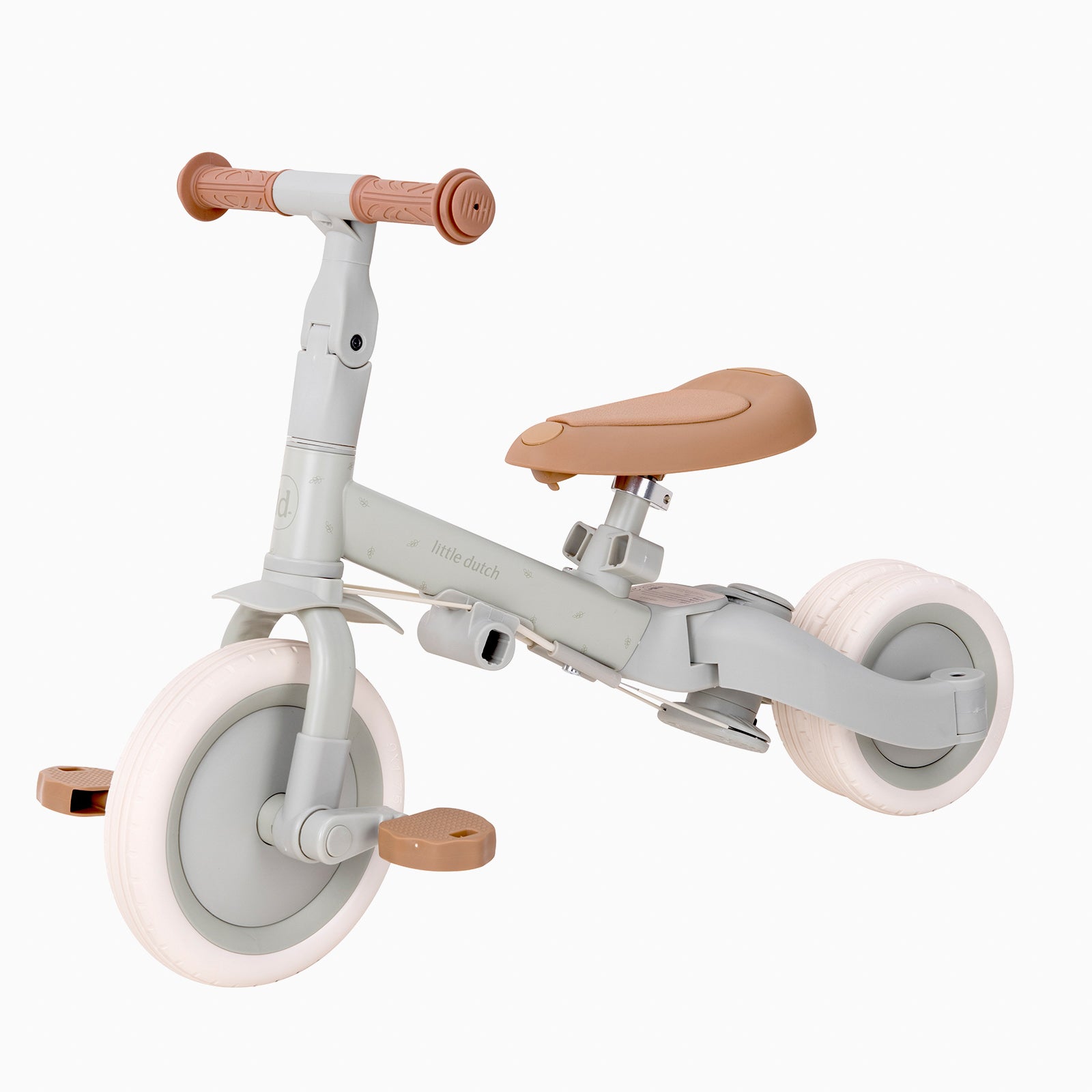 【新品】LITTLE DUTCH バランスバイク グレージュ Shop Little Dutch 4 in 1 Green Tricycle With Push Bar | MORI UK