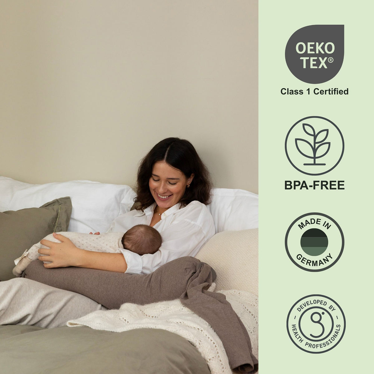 bbhugme Nursing Pillow - Hazel Brown