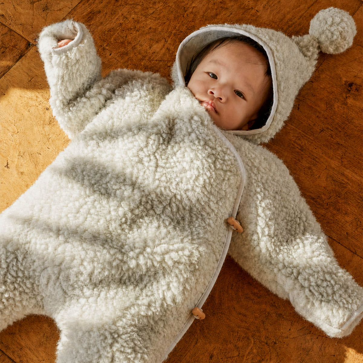 Binibamba Merino Wool Snugglesuit - Cloud