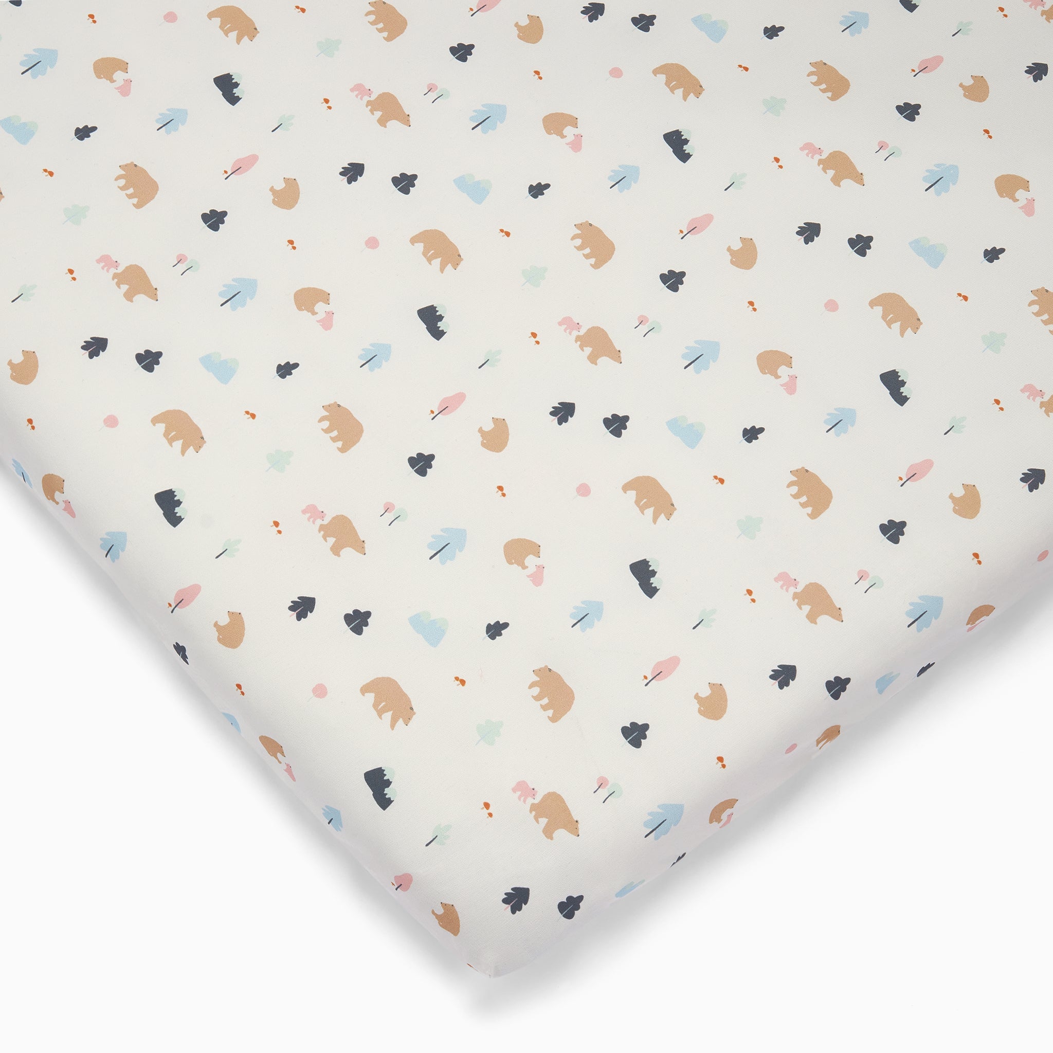 Printed Cot Bed Fitted Sheet Bear Print