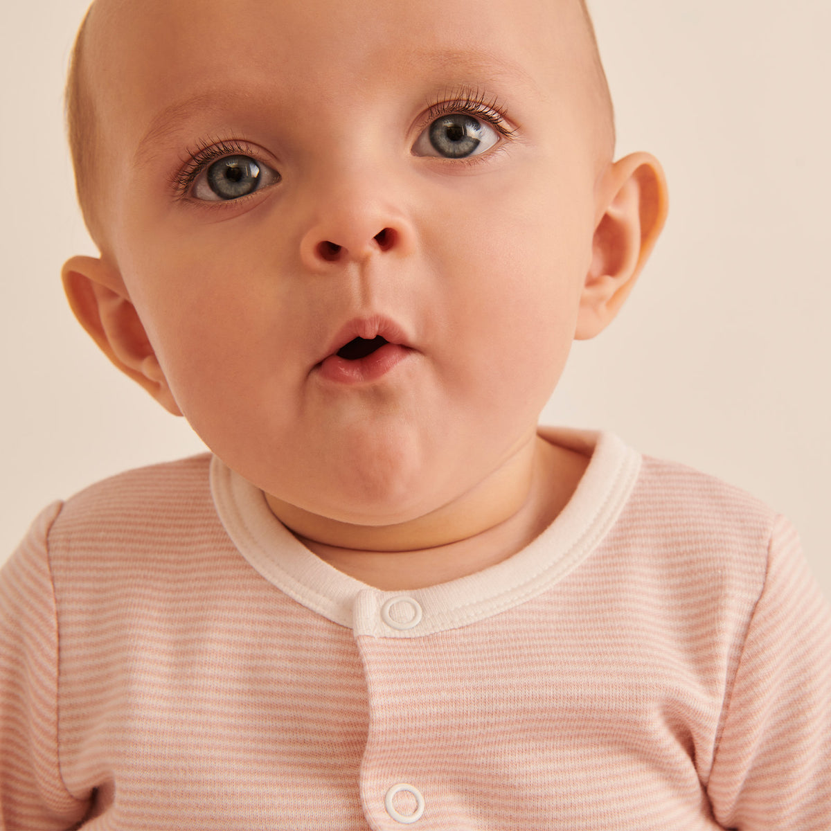 Cardigan - Blush Stripe