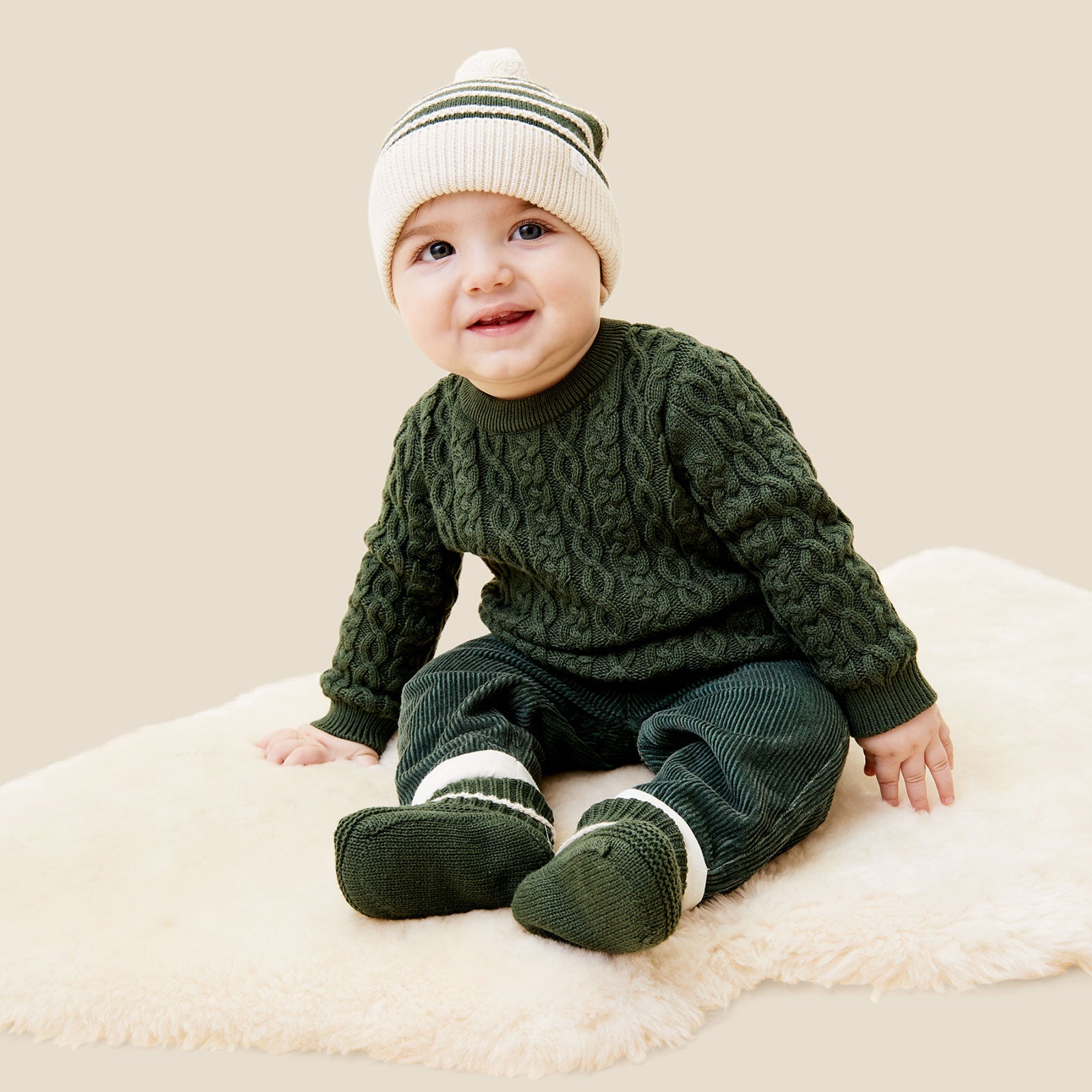 Baby cable hotsell knit jumper