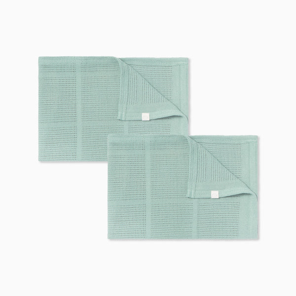 Cellular Blanket 2 Pack Soft Cellular Baby Blanket MORI