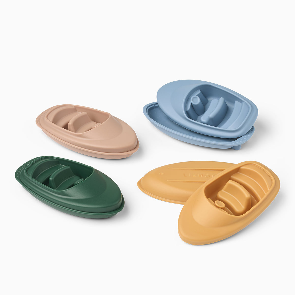 Liewood Corin Boats 4-Pack - Beach Blue