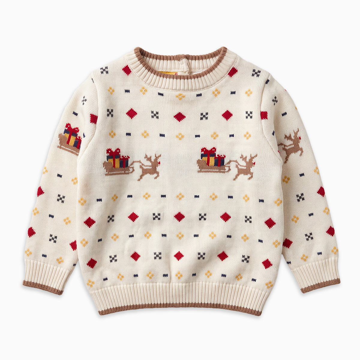 Reindeer Fair Isle Knitted Jumper