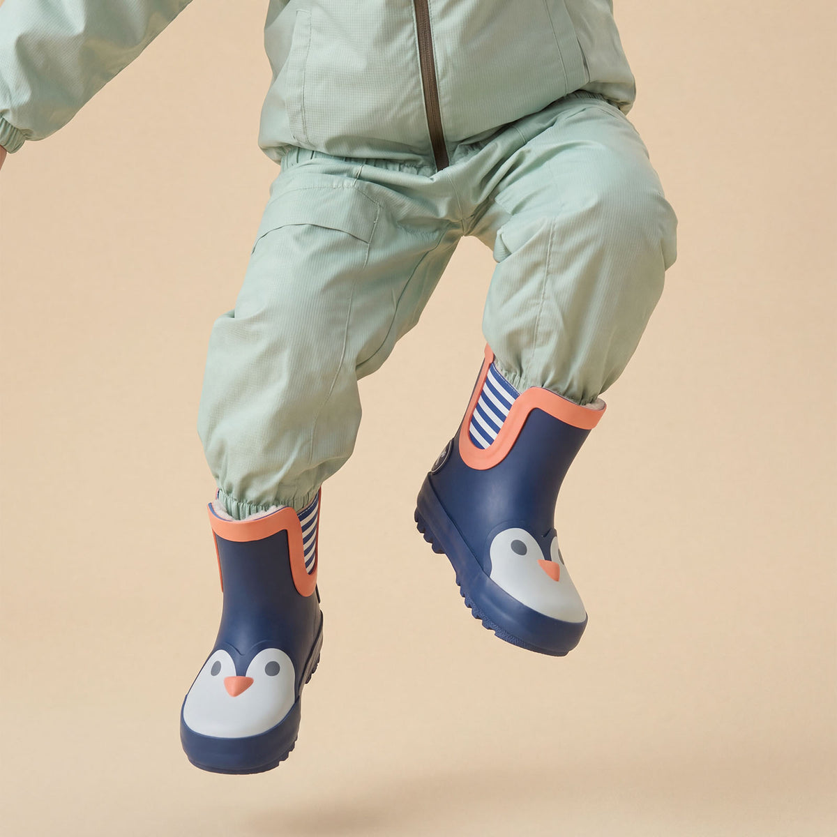 KIDLY by MORI Short Penguin Wellies