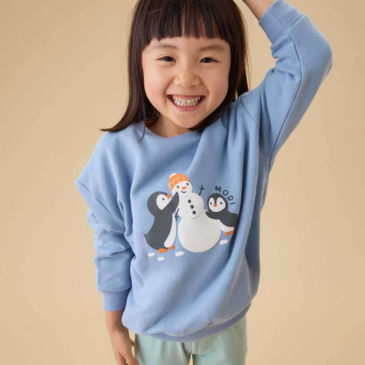 Playful Penguins Oversized Sweatshirt