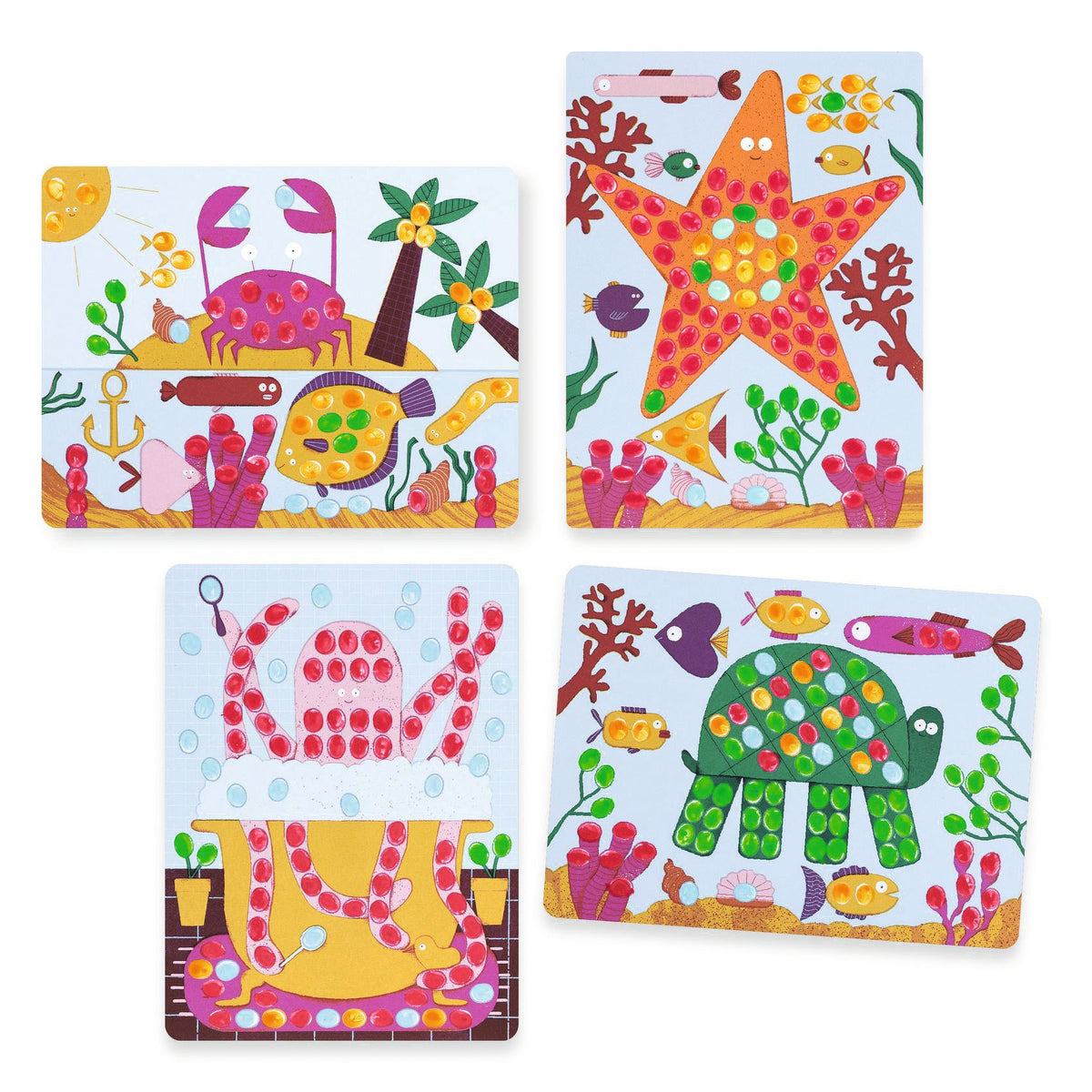 Djeco Finger Painting - Dots and Fish