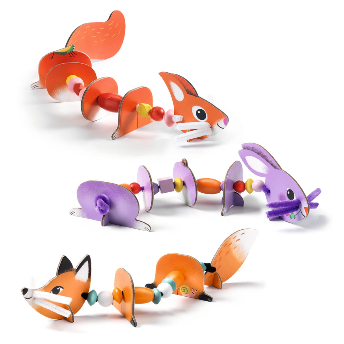 Djeco Threading Kit - Cute animals