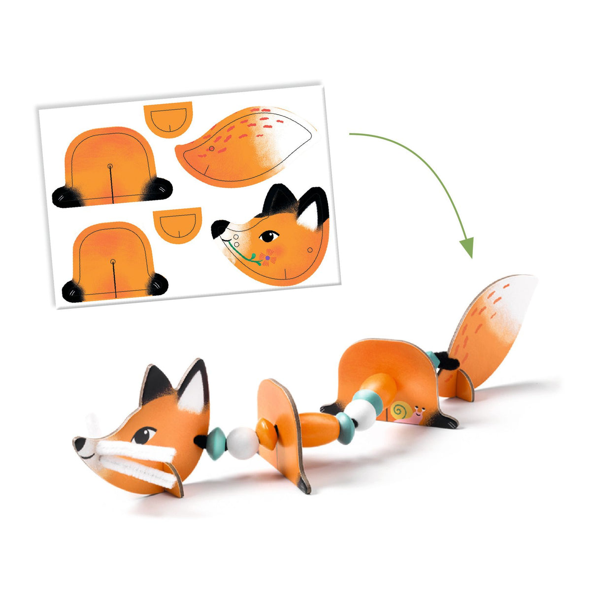 Djeco Threading Kit - Cute animals