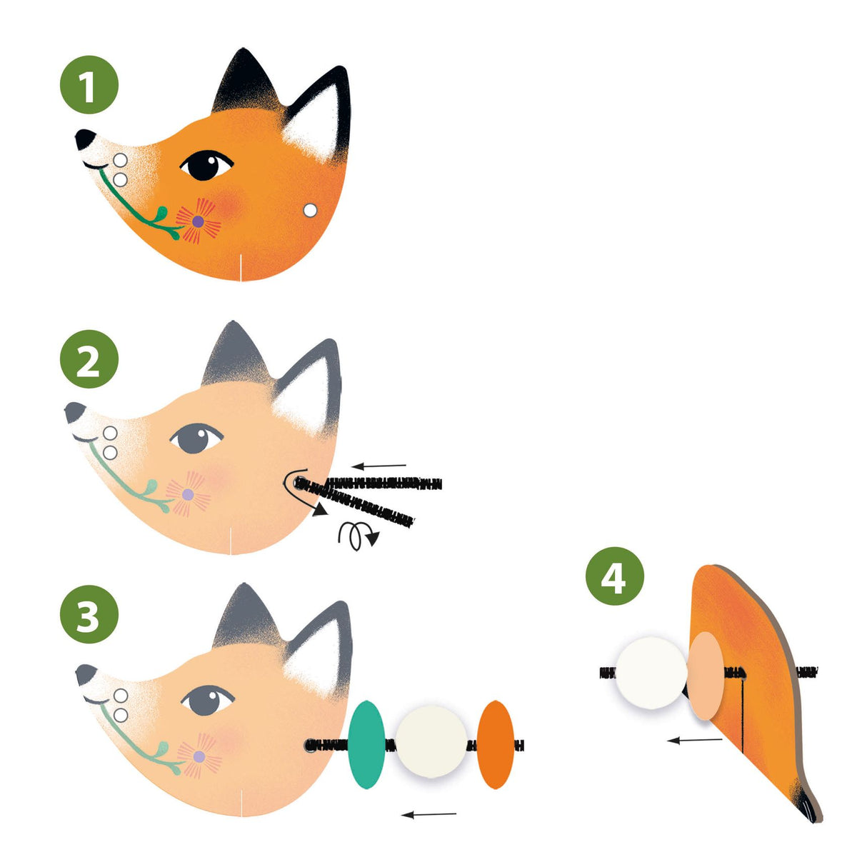 Djeco Threading Kit - Cute animals