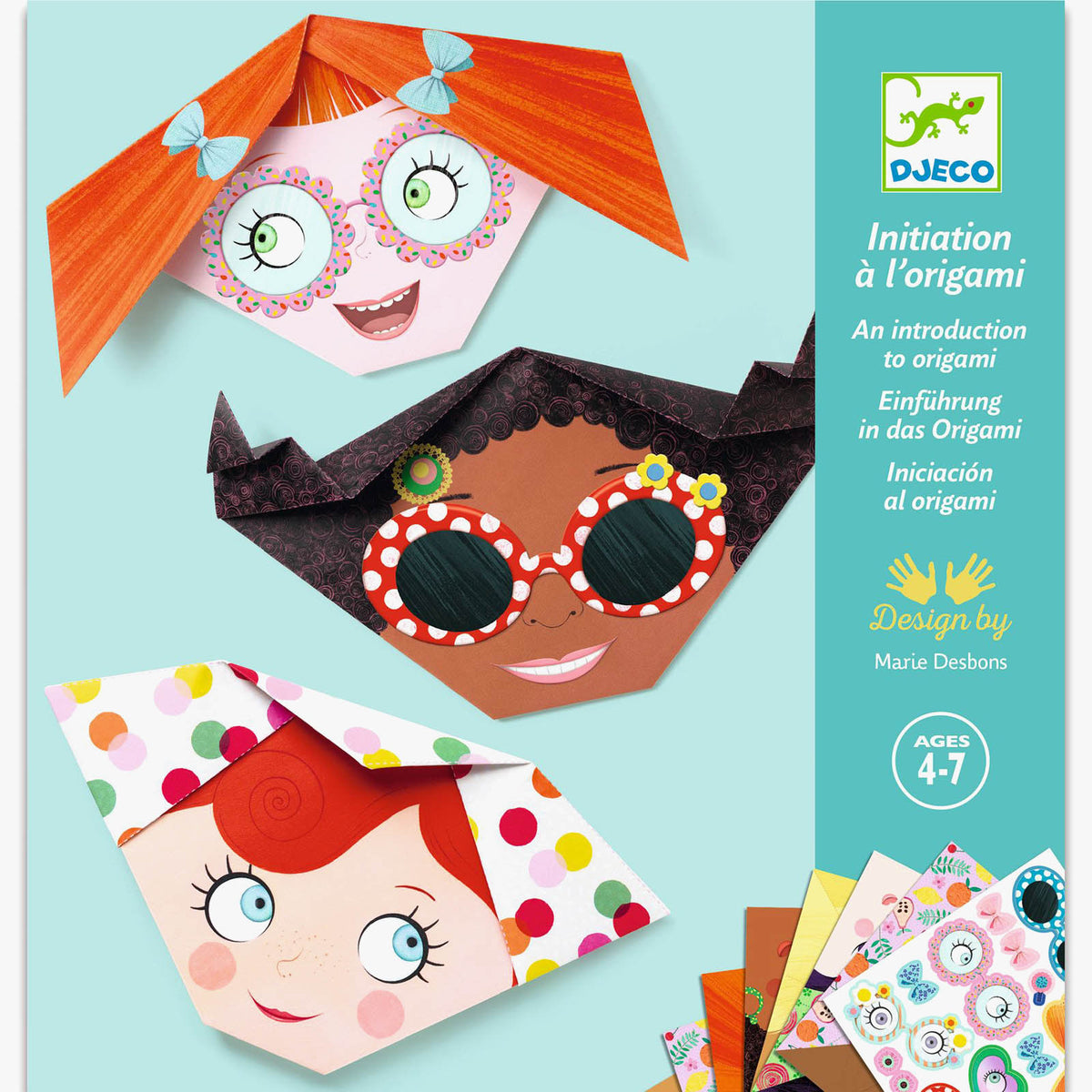 Djeco Origami Kit - Pretty Faces