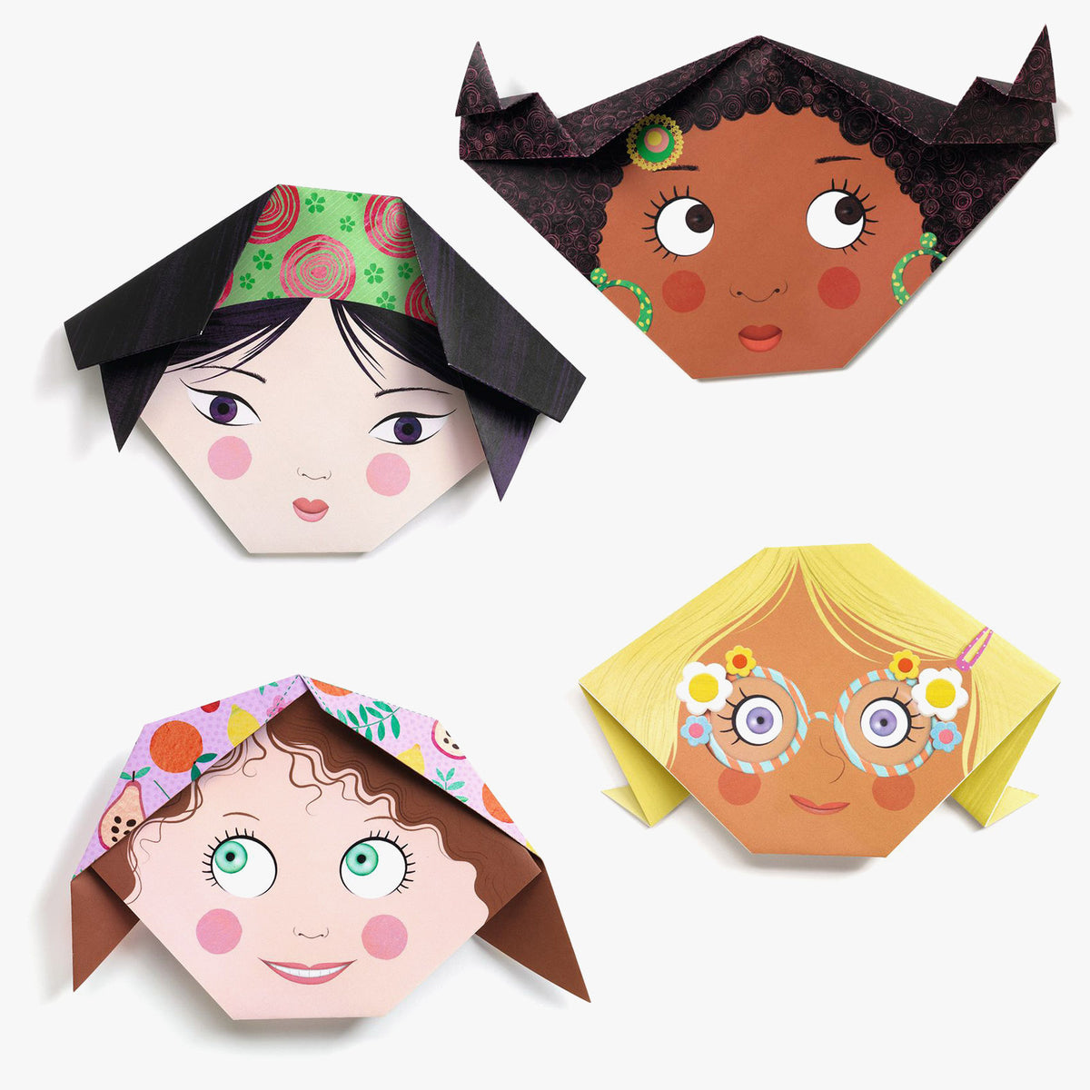 Djeco Origami Kit - Pretty Faces