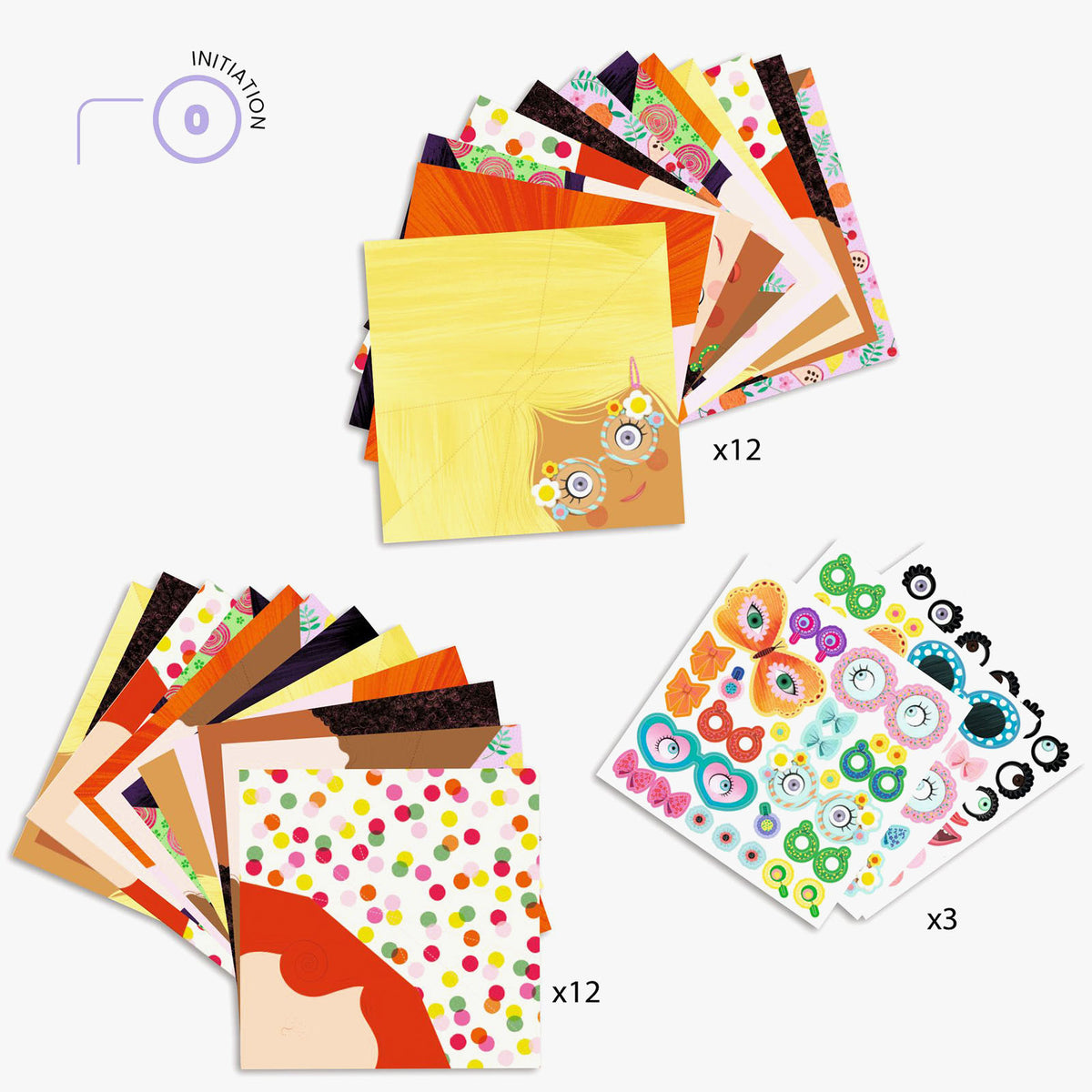 Djeco Origami Kit - Pretty Faces