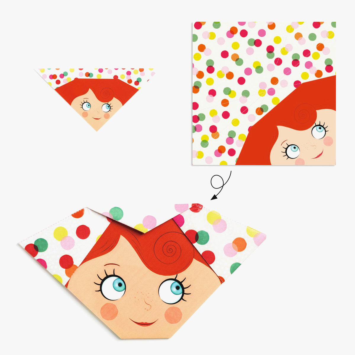 Djeco Origami Kit - Pretty Faces