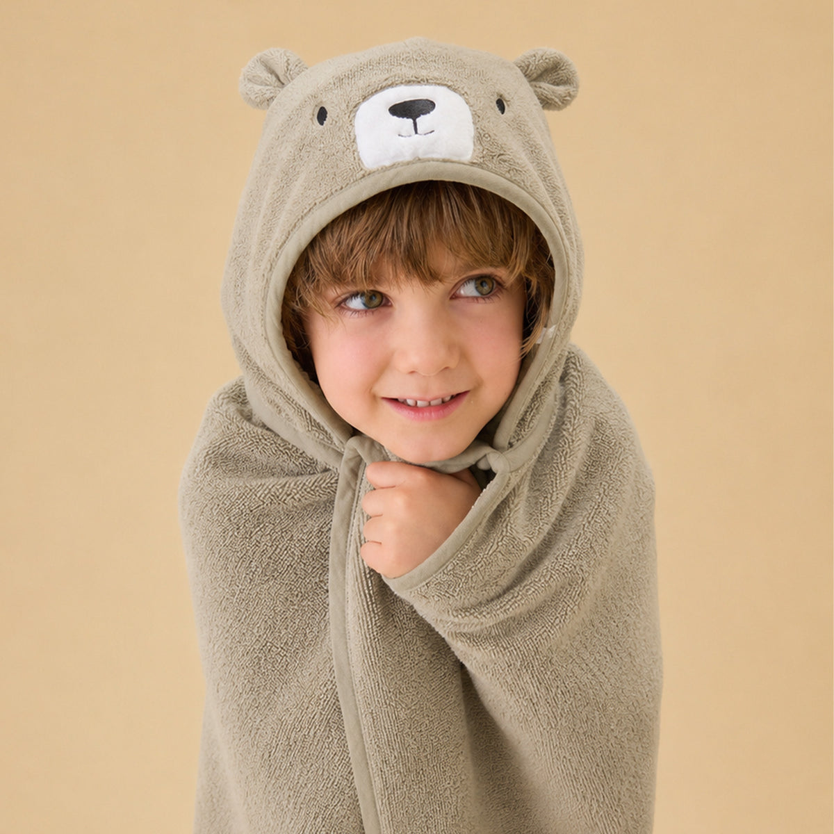 Bear Baby & Kids Hooded Bath Towel