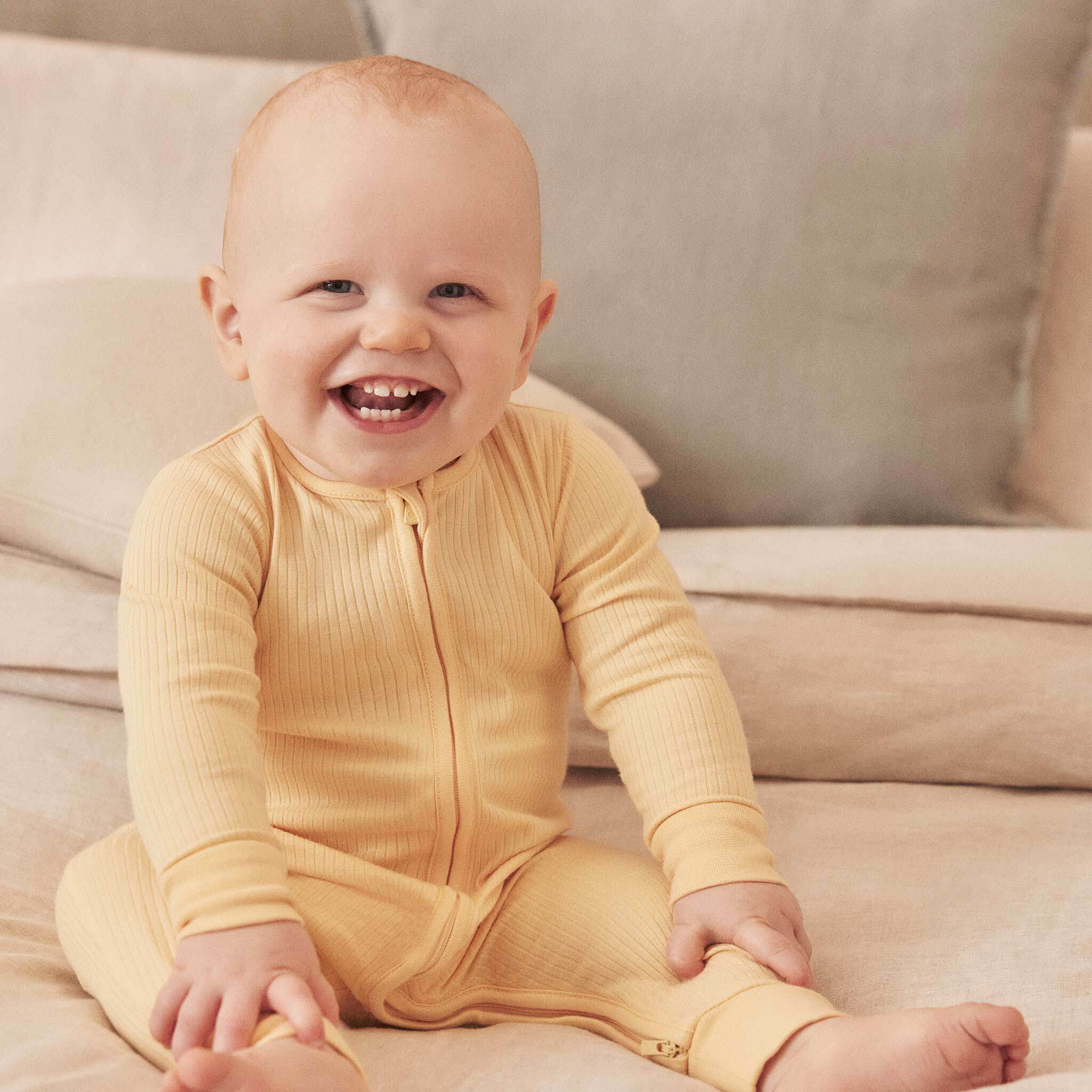 Ribbed Clever Zip Sleepsuit