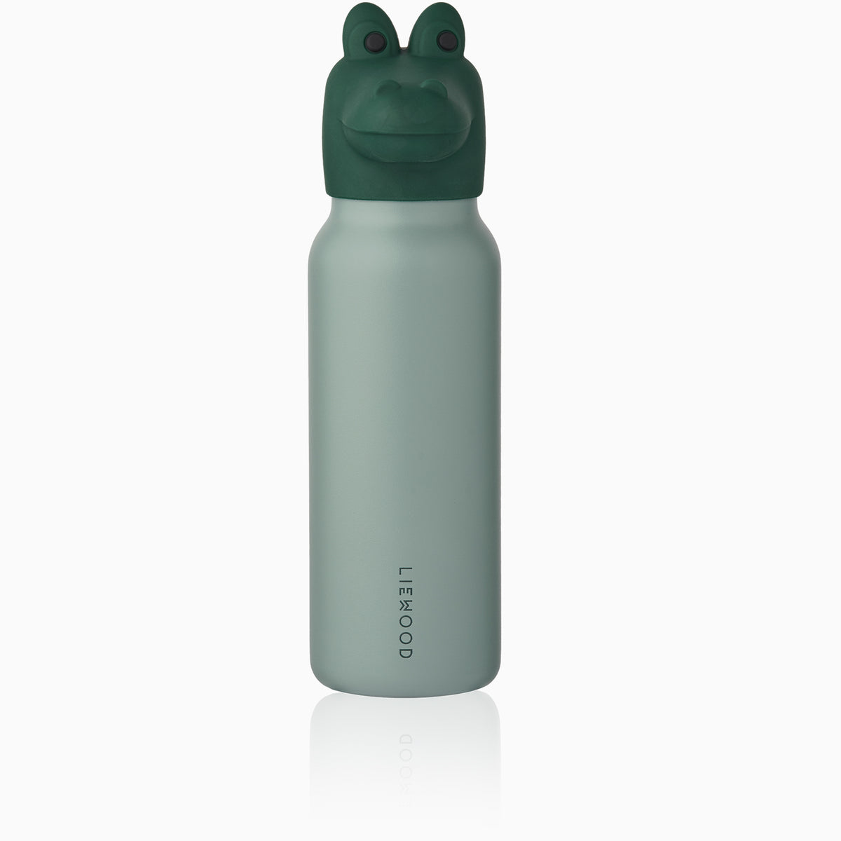 Liewood Falk Water Bottle With Crocodile Lid 350ml - Peppermint