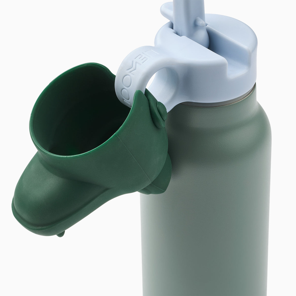 Liewood Falk Water Bottle With Crocodile Lid 350ml - Peppermint