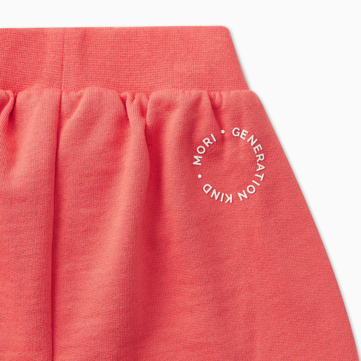 Organic Cotton Oversized Joggers - Coral